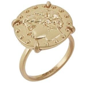 NEW Tory Burch Gold Coin size 6 Statement Ring